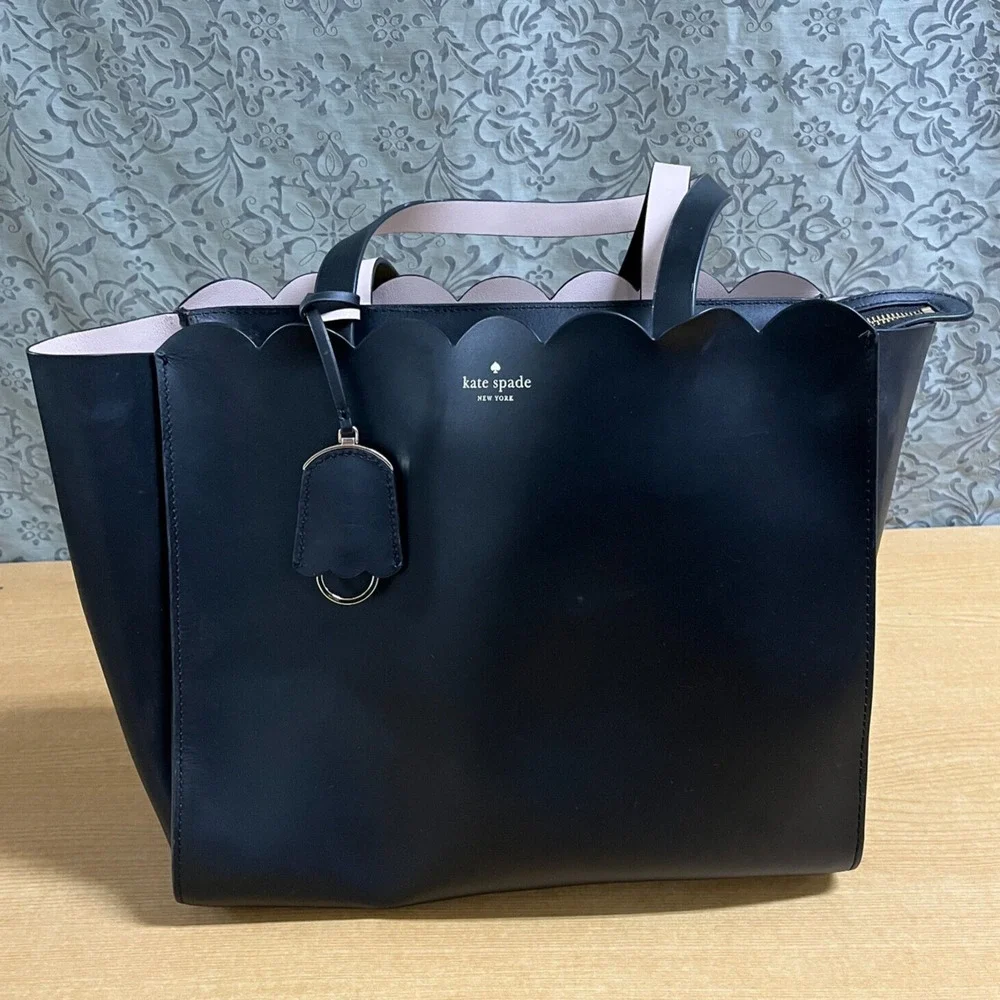 Kate spade Tote Bag 2WAY Leather Black & Pink